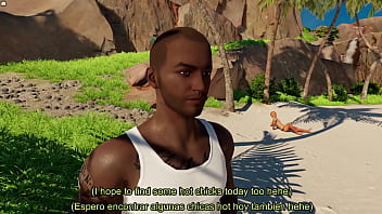 Chica sexy engañada en la playa sub esp eng 3dxchat