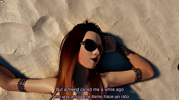 Chica sexy engañada en la playa sub esp eng 3dxchat