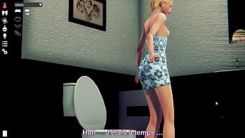 Toilet blondgirl