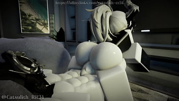 Horny girl gets fucked around the room until we are sweating~