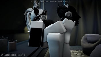 Horny girl gets fucked around the room until we are sweating~