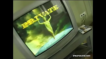 Brunette bambi plays with her perfect pussy in casting