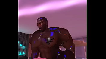 Mighty black football player