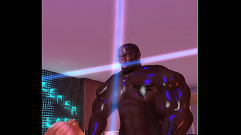 Mighty black football player