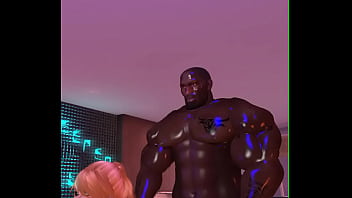 Mighty black football player