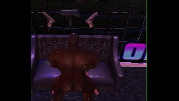 Mighty black football player