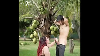 A small but delicious outdoor blowjob