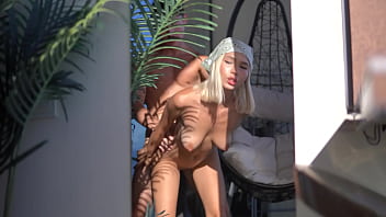 This teen girl is moaning from orgasm