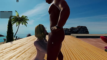 Blowjob bbc blonde slut only suck big black cock