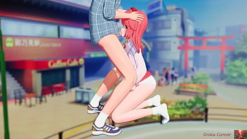 She found you doing it in public and wanted a turn