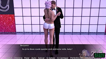 Fiz menage na boate de swing com uma coroa e a garçonete