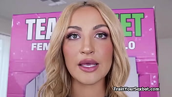 Brock gets sucked by his brand new female bot