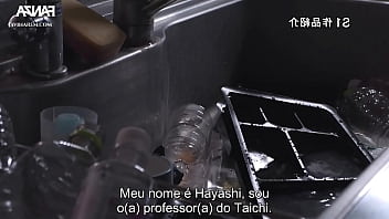 Milf acaba viciando no piru do cliente com legendas