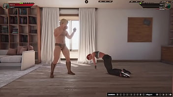 Johnny walker vs ash nf3d mma mixed combat maledom