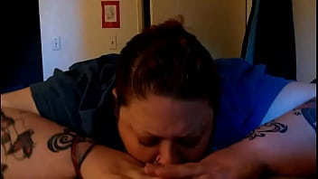 Bubbles going crazy on her hubby's cock