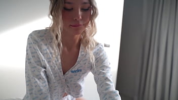 Pov with a hot modest blonde