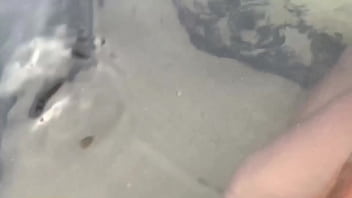 My cum floated into the open ocean