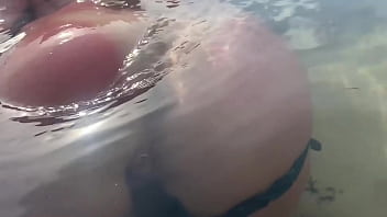 My cum floated into the open ocean