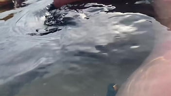 My cum floated into the open ocean