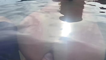 My cum floated into the open ocean