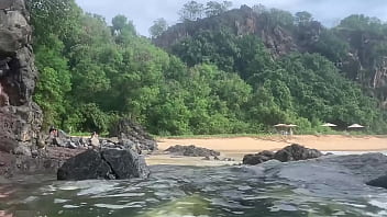 My cum floated into the open ocean