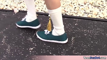 Cookie seller teenie rough fucked