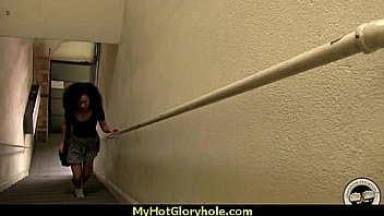 Incredible ebony teen blowjob gloryhole audition 6