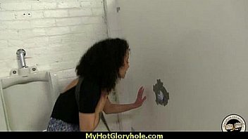 Incredible ebony teen blowjob gloryhole audition 6