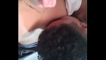 My young neighbor fucks me with my clothes of professor before i go to work