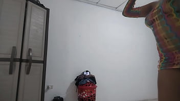 18 year old girl dancing for her boyfriend on video call