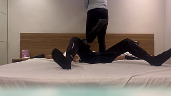 Ballbusting in bed part 2