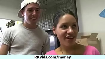 Desperate teen naked in public and fucks to pay rent 11