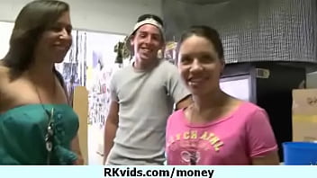 Desperate teen naked in public and fucks to pay rent 11