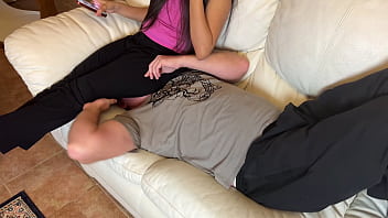 Asian homemade facesitting domination