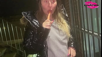 Woman inseminates carros inside herself