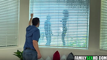 Step unlce threesome banging step niece & step daughter