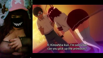 Redhead girl with big tits fucking in the school hentai tsundero series ep1