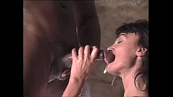 The beautiful milf and the wild black stallion