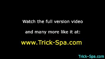 Blonde masseuse sucking