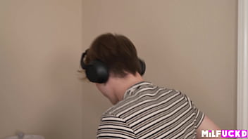 Blonde milf tutors bad boy in the bedroom