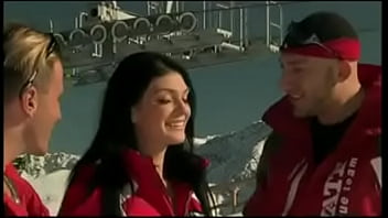 Roxy has two skiers work their way inside her at the same time