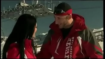 Roxy has two skiers work their way inside her at the same time