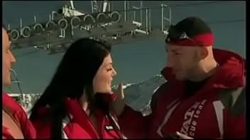 Roxy has two skiers work their way inside her at the same time