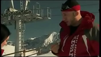 Roxy has two skiers work their way inside her at the same time