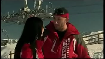 Roxy has two skiers work their way inside her at the same time