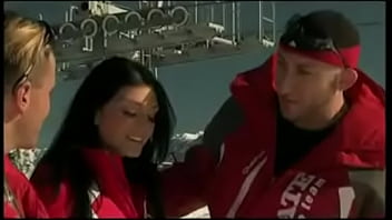 Roxy has two skiers work their way inside her at the same time