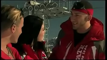 Roxy has two skiers work their way inside her at the same time