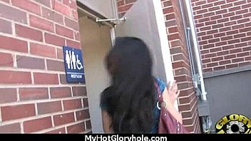 Cute ebony gives a mean blowjob 6