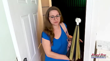 Hot busty nerdy kay lee gives a bj and gets her twat and ass banged