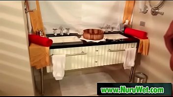 Sexy masseuse gives nuru gel massage 10